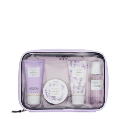 Kit Victoria´s Loção Hidratante 75g, Body Splash 75g, Esfoliante 85g e Creme de Banho 75g LAVANDER & VANILLA RELAX