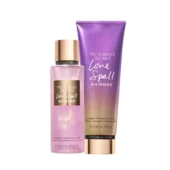 Victoria´s Secret Kit Body Splash + Creme Hidratante Love Spell SHIMMER 250ml +236ml