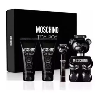 Kit Toy Boy Moschino Perfume Eau de Parfum 100ml + Shower Gel 100ml + Pós Barba +Travel 10ml