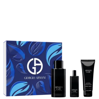 Kit Perfume Giorgio Armani Code Eau de Toilette Masculino 125 ml + Miniatura 15 ml + Gel De Banho 75 ml