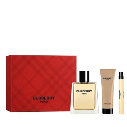 Kit Burberry Hero Perfume Eau de Toilette 100ml + Travel Size 10ml+ Gel de Banho 75ml