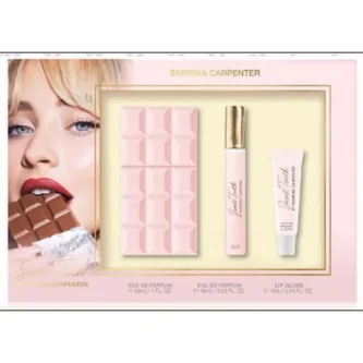 Kit Sabrina Carpenter Sweet Tooth Perfume 30ml +10ml+Lip Gloss 7ml