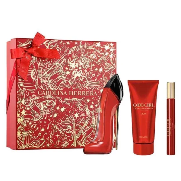 Good Girl Very Eau de Parfum Perfume 80ml + Travel Size 10ml + Loção 100ml Carolina Herrera