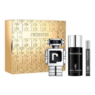 Kit Paco Rabanne Phantom Eau de Toilette Masculino 100 ml + Desodorante 150 ml + Miniatura 10 ml