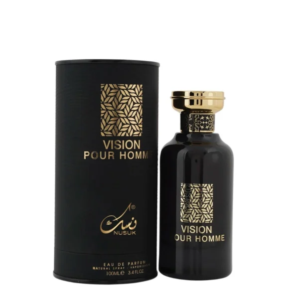 Kit Vision Pour Homme Eau de Parfum, Loção Corporal e Gel de Banho